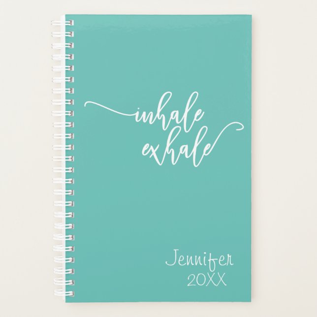 Inhale Exhale Personalized Planner (Front)