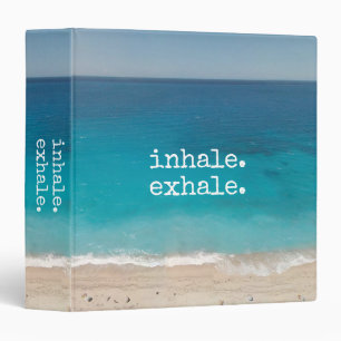 Inhale Exhale Relaxation Paradise Beach Binder