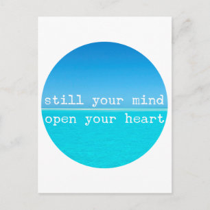 Inhale Exhale Relaxing Meditational Quote Postcard