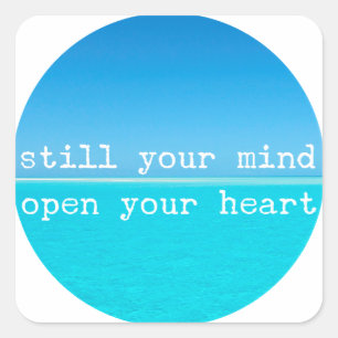 Inhale Exhale Relaxing Meditational Quote Square Sticker