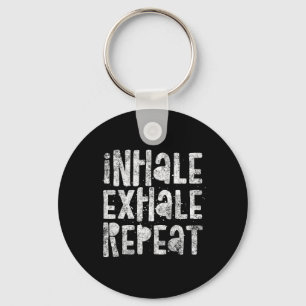 Inhale, Exhale, Repeat, Breath Exercise Calming Yo Keychain