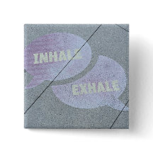 Inhale-Exhale Street Art Pin