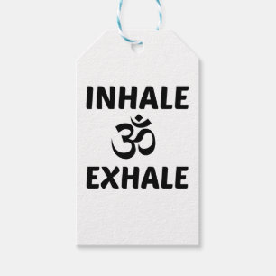 Inhale Exhale Yoga Ohm Gift Tags