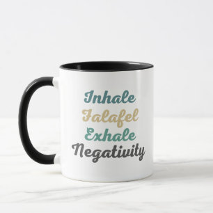 Inhale Falafel Exhale Négativité Mugs et tasses