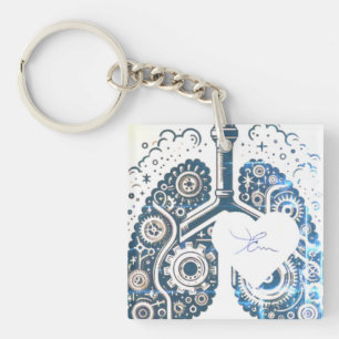 Inhalo de coeur keychain