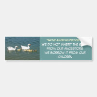 inherit the Earth bumper sticker