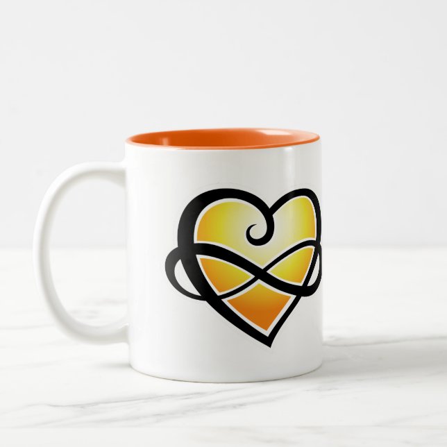 Inifnite Love Two-Tone Coffee Mug (Left)
