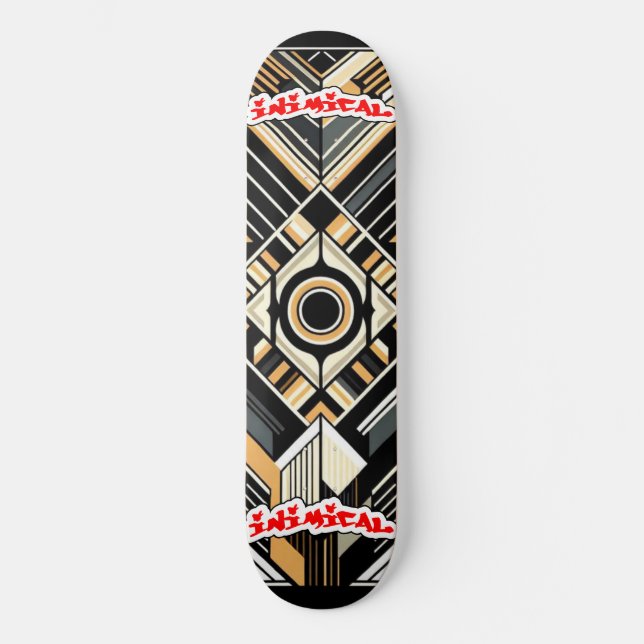 Inimical Art Deco  Skateboard (Front)