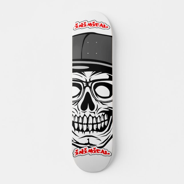 Inimical Big Skull Skateboard Deck (Front)