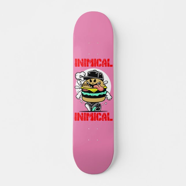 Inimical Burger Boi Skateboard Deck (Front)