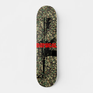 Inimical Camo Rifle Skateboard