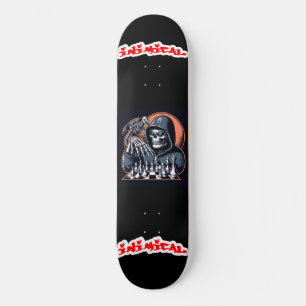 Inimical Detroit Chess Reaper Skateboard