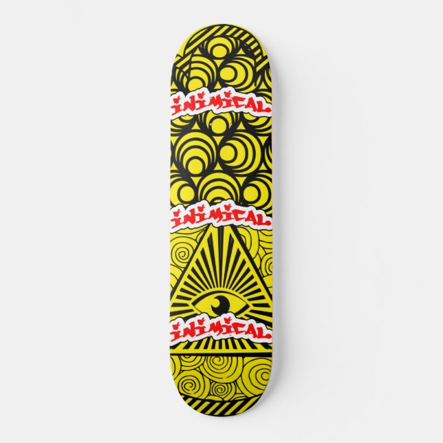 Inimical Hamsa Evil Eye Skateboard (Front)