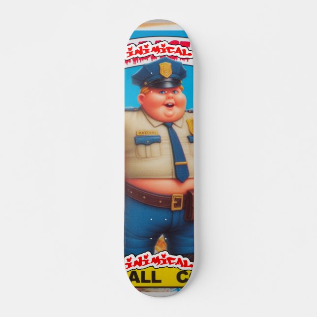Inimical Mall Cop  Skateboard (Front)