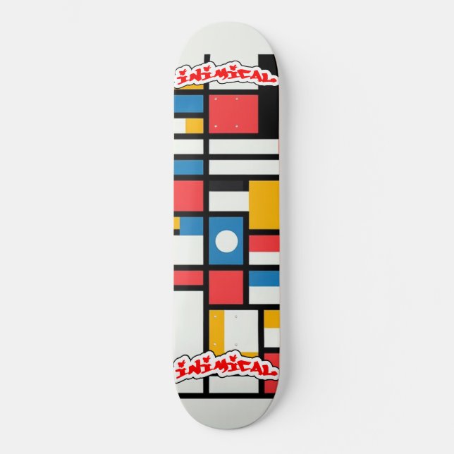 Inimical Mondrian  Skateboard (Front)