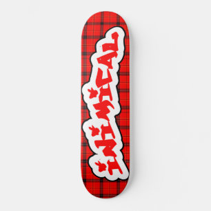 Inimical Scottish Plaid Skateboard