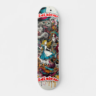 Inimical Trippy Alice  Skateboard