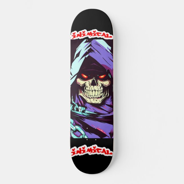 Inimical Universal Menace  Skateboard (Front)