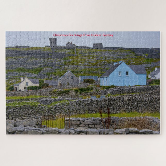 Inisheer Stone Walls Galway Irlande. Jigsaw Puzzle (Horizontal)
