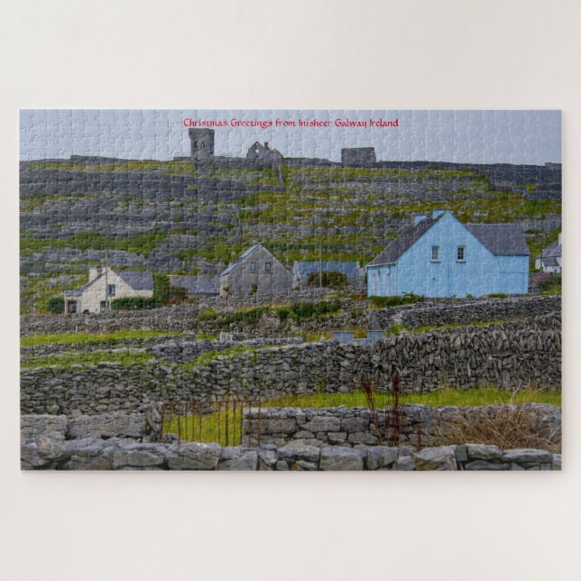 Inisheer Stone Walls Galway Irlande. Jigsaw Puzzle (Horizontal)
