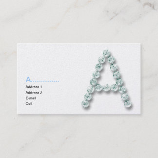 Initial A diamond Business Card