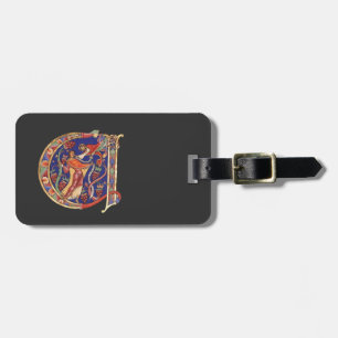 Initial A Luggage Tag