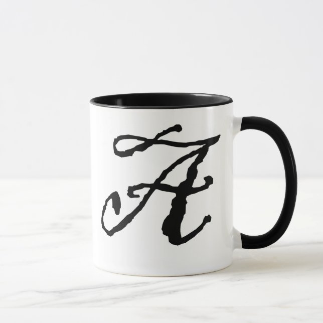 Initial A mug (Right)
