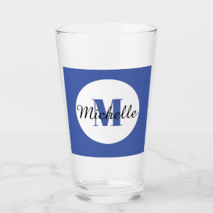 INITIAL AND NAME DRINKING GLASS