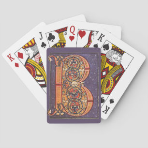 Initial B playing cards