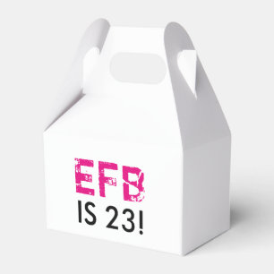 Initial Birthday Gable Favour Box