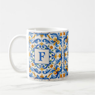 Initial Burst Tile Mug