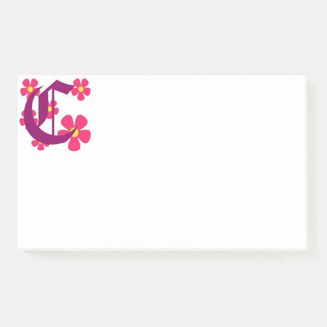 Initial C Monogram Notes (Front)
