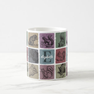 Initial Custom Squirrel Gift Retro Forest Name Coffee Mug