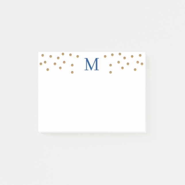 INITIAL customisé AVEC SPRINKLES Post-it notes (Devant)