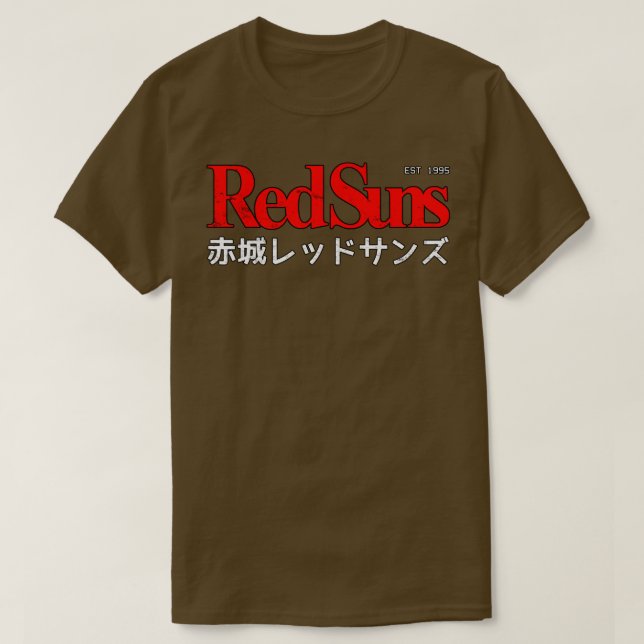 Initial D Akagi RedSuns logo T-Shirt (Design Front)