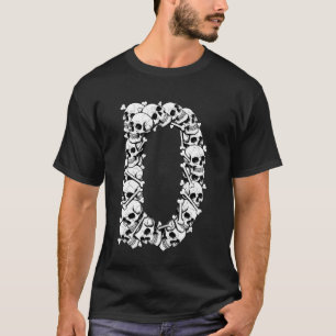 Initial D Capital Letter Funny Halloween Costume S T-Shirt