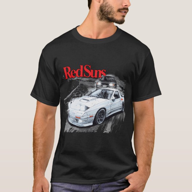 Initial D - RED SUNS VS TEAM EMPERIOR Mountain Dri T-Shirt (Front)