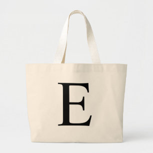 Initial E Jumbo Tote Bag