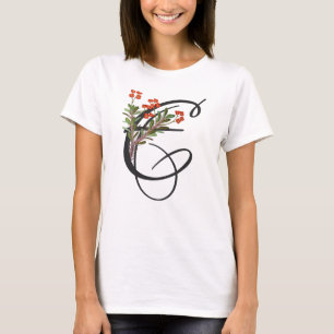 Initial E, Vintage Euphorbia T-Shirt
