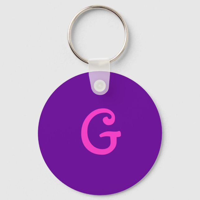 Initial "G" Key chain (Front)