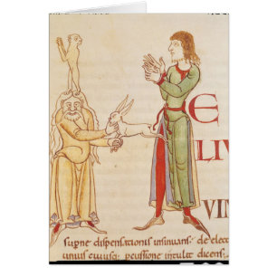 Initial 'H' in the form of two conjurors