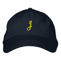 INITIAL "J" Designer Cap