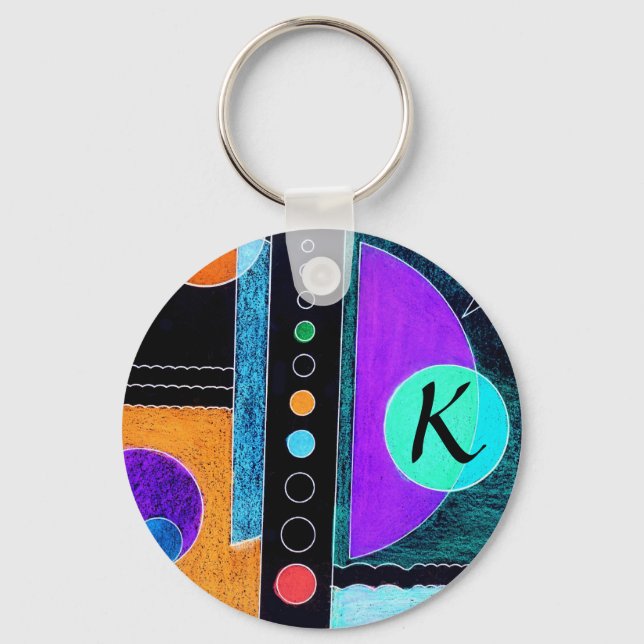 Initial "K" Keychain (Front)