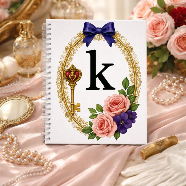 Initial K Meaningful Gift Elegant Regency Notebook (Creator Uploaded)