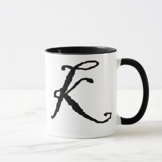 Initial K mug