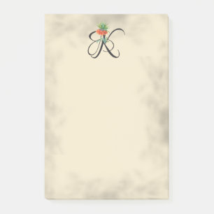 Initial K, Vintage Kaiser's Crown Post-it Notes