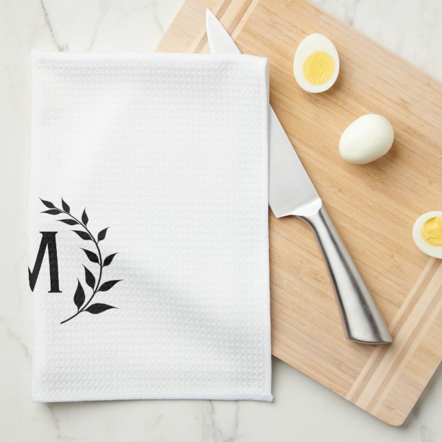 Initial Kitchen Towel (Quarter Fold)
