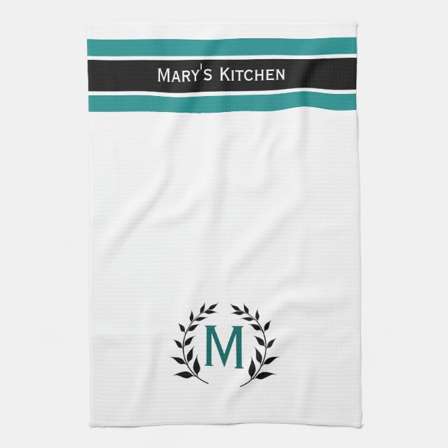 Initial Kitchen Towel (Vertical)