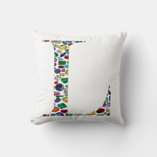 Initial L Throw Pillow