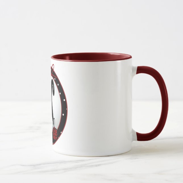 Initial Lady N  Mug (Right)